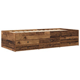 Bed Frame with Storage Old Wood 80 x 200 cm Engineered Wood 3429648