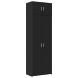 Storage Cabinet Black 70x42.5x225 cm Engineered Wood 3281323