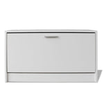 ZNTS Shoe Storage Bench White 80x24x45 cm 243050