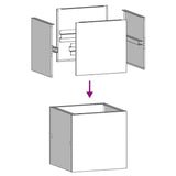 Planter 40x40x40 cm Galvanised Steel 860666