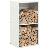 Firewood Rack White 40x30x75 cm Cold-rolled steel 864192