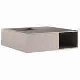 Fire Pit Brown 100 x 100 x 30 cm Weathering Steel 859001