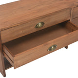 TV Cabinet with 4 Drawers 120x30x40 cm Solid Fir Wood 247621