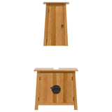 2 Piece Bathroom Furniture Set Solid Wood Pine 3223459