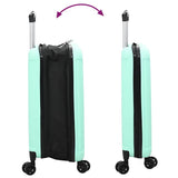 Suitcase Folding Mint green 43 x 27 x 66 cm ABS Plastic 42006251