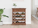 Wine Rack 55 x 23 x 85 cm Solid Mahogany Wood 42012411