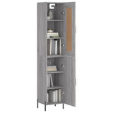 Highboard Grey Sonoma 34,5x34x180 cm Engineered Wood 3200143