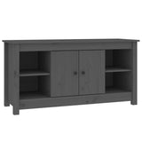 TV Cabinet Grey 103x36,5x52 cm Solid Wood Pine 814576