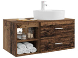Bathroom Furniture Set 2 pcs Old Wood Engineered Wood 3403910