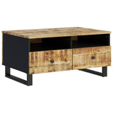 Coffee Table 80x54x40 cm Solid Wood Mango&Engineered Wood 351954