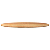 Table Top Light Brown 140x60x2 cm Solid Wood Oak Oval 4009048