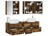 Bathroom Furniture Set 5 pcs Smoked Oak 3407051