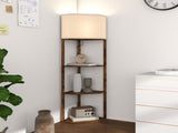 Corner Floor Light, with Shelves - Wood-Effect T3398P425160