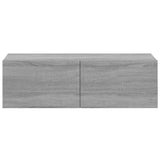 Wall TV Cabinets 2 pcs Grey Sonoma 100x30x30 cm Engineered Wood 820467