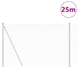 Welded Wire Fence with Concrete Base 25 x 1.6 m 3353814