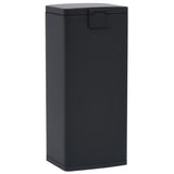 Dustbin with Pedal Anti-fingerprint 30L Black Stainless Steel 149573