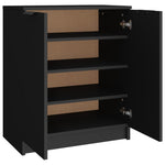 Shoe Cabinet Black 59x35x70 cm Engineered Wood 811422