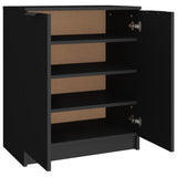 Shoe Cabinet Black 59x35x70 cm Engineered Wood 811422