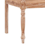 Batavia Bench 120 cm White Wash Solid Teak Wood 316035