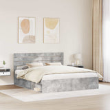 Bed Frame with Headboard Concerte 180 x 200 cm Solid Pine Wood 3411386