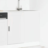 Kitchen Base Cabinet Porto White Engineered Wood 854298