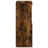 Sideboard with LED Lights Smoked Oak 41x37x100 cm 836690