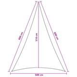Sunshade Sail 5 x 6 x 6 m HDPE 42032856