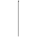 Sliding Door Black 90x205 cm Tempered Glass and Aluminium 155223