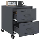 Bedside Cabinets 2 pcs Anthracite 36x39x43.5 cm Steel 846631