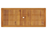 5-Piece Garden Dining Set Natural Solid Acacia Wood 3434554