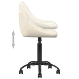 Dining Chair Cream Velvet 335359