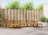 Outdoor Sofa Set 6 pcs Natural Engineered Wood 3366772