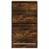 Shoe Cabinet with 2 Flip-Drawers Smoked Oak 60x42x108 cm 3214389