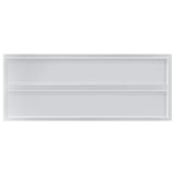 Wall Shelves 2 pcs 100x40 cm Silver Stainless Steel 30278