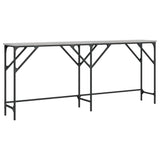 Console Table Grey Sonoma 180x29x75 cm Engineered Wood 837765
