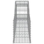 Arched Gabion Baskets 2 pcs 300x30x40/60 cm Galvanised Iron 3146467