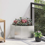 Corner Planter Silver 45 x 45 x 35 cm Stainless steel 883651