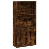 Bookcase Smoked Oak 60x24x120 cm Engineered Wood 860422