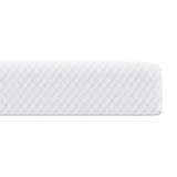 Mattress Topper White 160 x 200 x 10 cm Jaquard Fabric 4106250