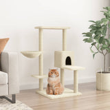 Cat Tree with Sisal Scratching Posts Cream 95 cm 172073