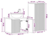 Bathroom Furniture Set 2 pcs White 33 x 34.5 x 100 cm 3406113