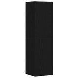 TV Cabinet Set 4 pcs Black Oak Engineered Wood 3333052