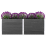 Garden Raised Bed 250x100x91 cm WPC Grey 49060
