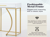Console table, hallway table with 2 drawers, light luxury style side table, sofa table, 110x32x85 WF322522AAO