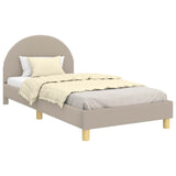 Children's Bed Frame with Headboard Light Grey 90 x 190 cm 42011035