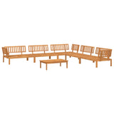 Pallet Sofa Set Natural wood Solid acacia wood Large Modular 3209443