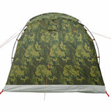 Camping Tent Tunnel 4-Person Camouflage Waterproof 4009415
