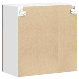 Kitchen Wall Cabinet with Glass Door Kalmar Brown Oak Engineered Wood 853674