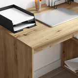Desk with Shelf Artisan Oak 108 x 55 x 103.5 cm Engineered Wood 869465