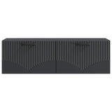 Wall-Mounted TV Cabinet Black 98 x 31 x 30 cm Engineered Wood 899066